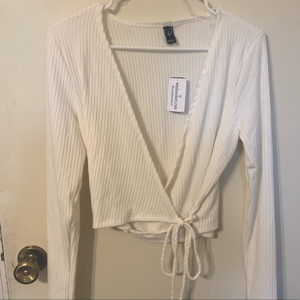 White tie crop top